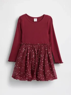 Baby & Toddler Mixed Media Bubble Dress