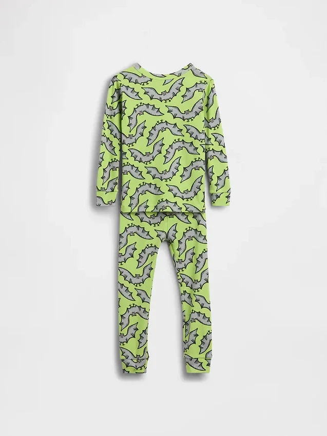 Baby & Toddler Organic Brushed Cotton Bats Pj Set