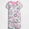 Baby & Toddler Organic Brushed Cotton Bear Logo Pj Short Set
