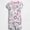 Baby & Toddler Organic Brushed Cotton Bear Logo Pj Short Set