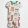 Baby & Toddler Organic Brushed Cotton Breakfast Pj Short Set