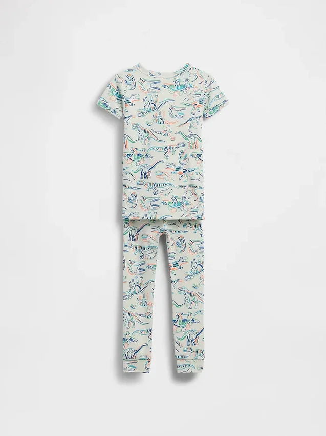 Baby & Toddler Organic Brushed Cotton Dino Pj Set
