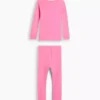 Baby & Toddler Organic Brushed Cotton Glow-In-The-Dark Skeleton Pj Set