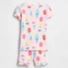 Baby & Toddler Organic Brushed Cotton Ice Cream Pj Short Set