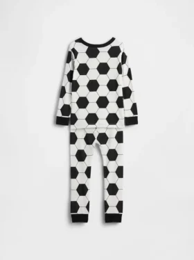 Baby & Toddler Organic Brushed Cotton Soccer Pj Set