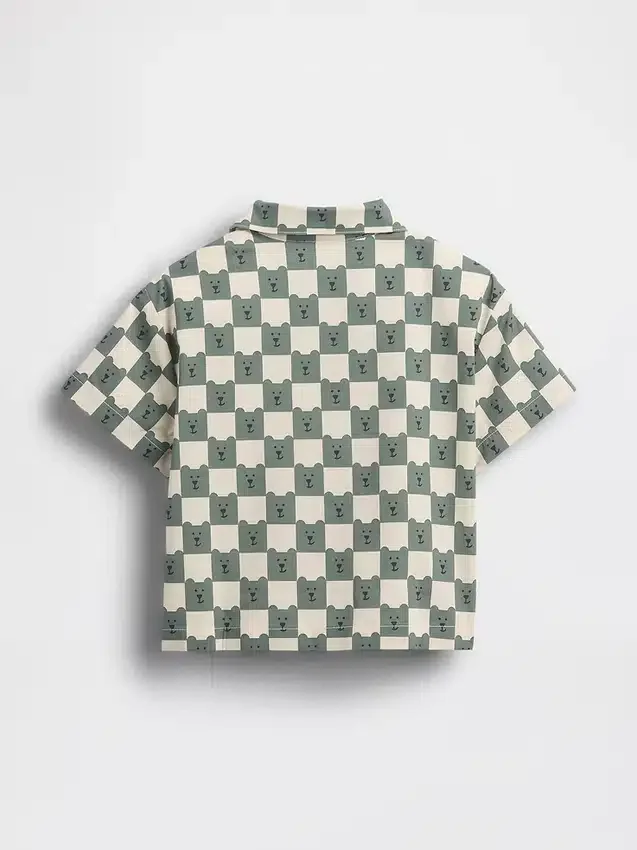 Baby & Toddler Organic Cotton Poplin Print Shirt