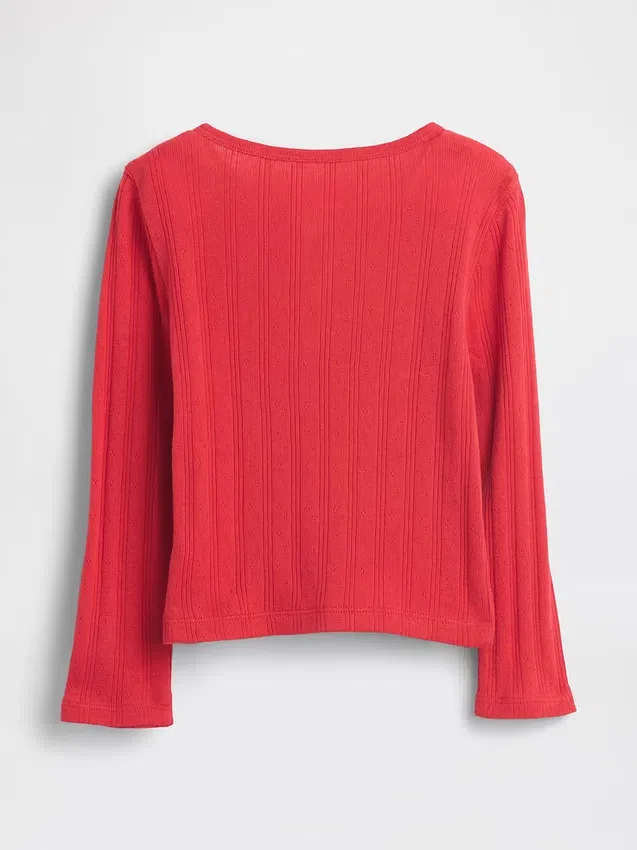 Baby & Toddler Pointelle Bow Top