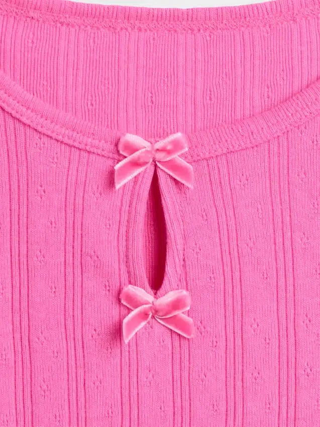 Baby & Toddler Pointelle Bow Top