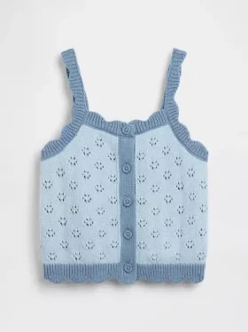 Baby & Toddler Pointelle Colorblock Sweater Tank