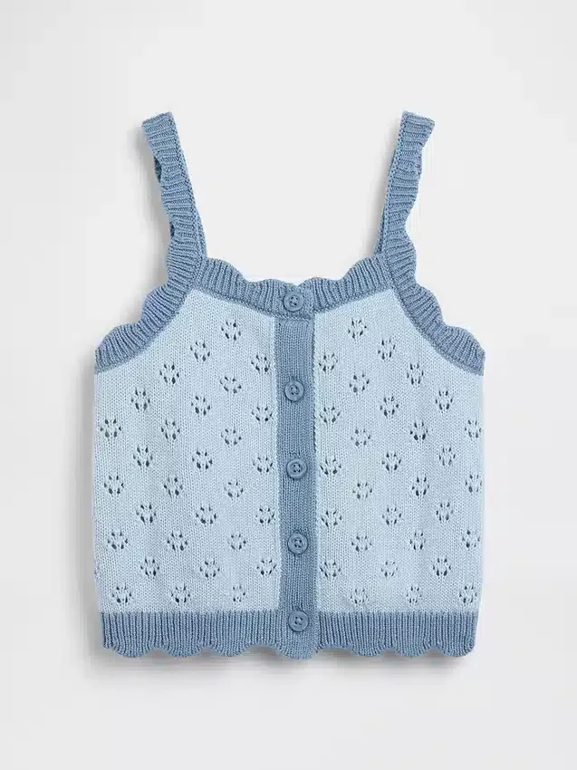 Baby & Toddler Pointelle Colorblock Sweater Tank