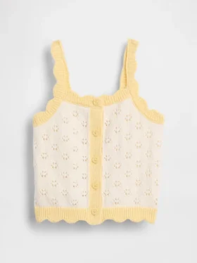 Baby & Toddler Pointelle Colorblock Sweater Tank