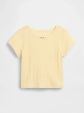 Baby & Toddler Pointelle Rib T-Shirt