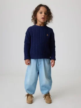 Baby & Toddler Pull-On Barrel Jeans