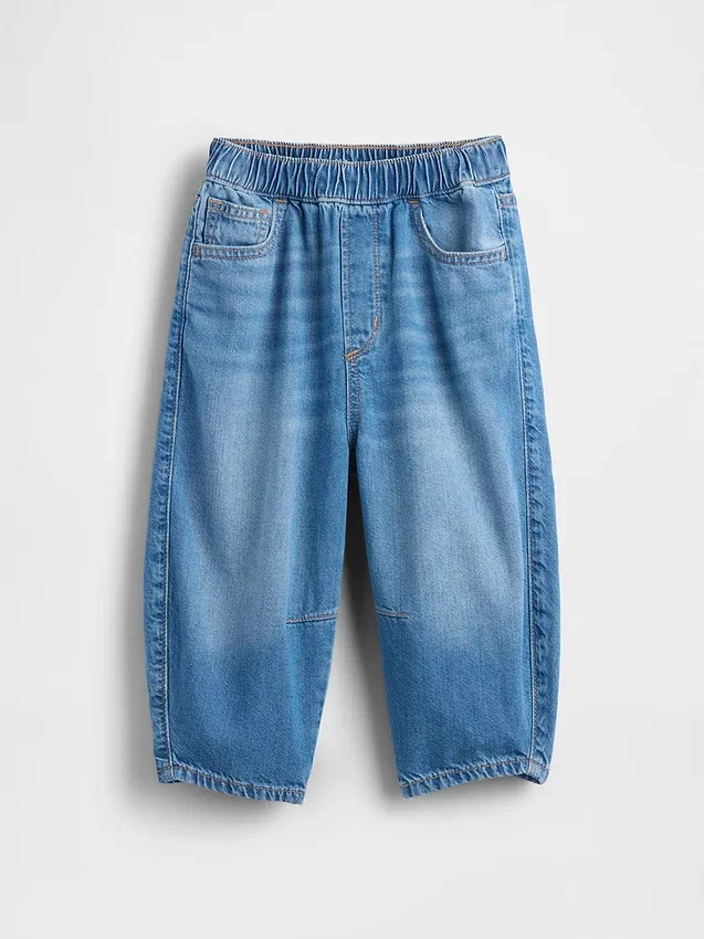 Baby & Toddler Pull-On Barrel Jeans