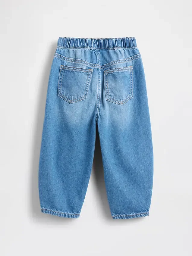 Baby & Toddler Pull-On Barrel Jeans