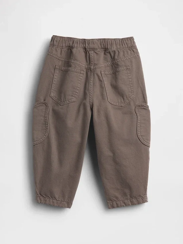 Baby & Toddler Pull-On Bear Pocket Barrel Jeans