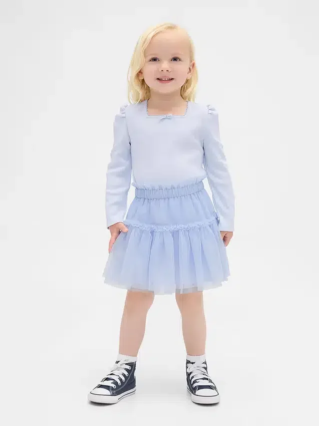 Baby & Toddler Rib & Tulle Outfit Set