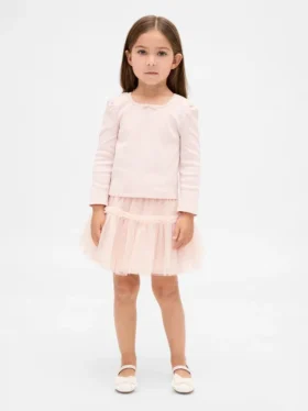 Baby & Toddler Rib & Tulle Outfit Set