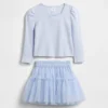 Baby & Toddler Rib & Tulle Outfit Set