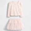 Baby & Toddler Rib & Tulle Outfit Set