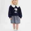 Baby & Toddler Snoopy Ruffle Collar Sweatshirt Dress