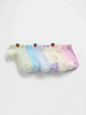 Baby & Toddler Strawberry No Show Socks (7-Pack)