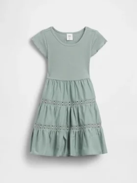 Baby & Toddler Tiered Lace-Trim Dress