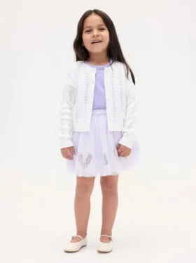 Baby & Toddler Tulle & Sequin Heart Skirt