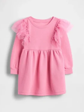 Baby & Toddler Tulle Sweatshirt Dress