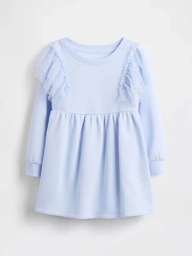 Baby & Toddler Tulle Sweatshirt Dress
