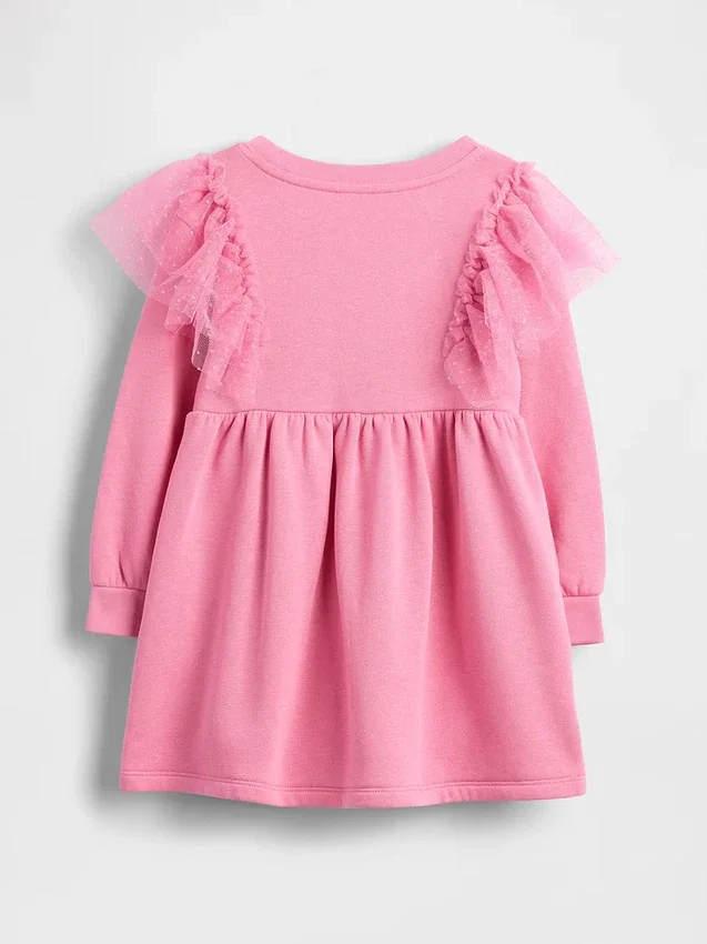 Baby & Toddler Tulle Sweatshirt Dress