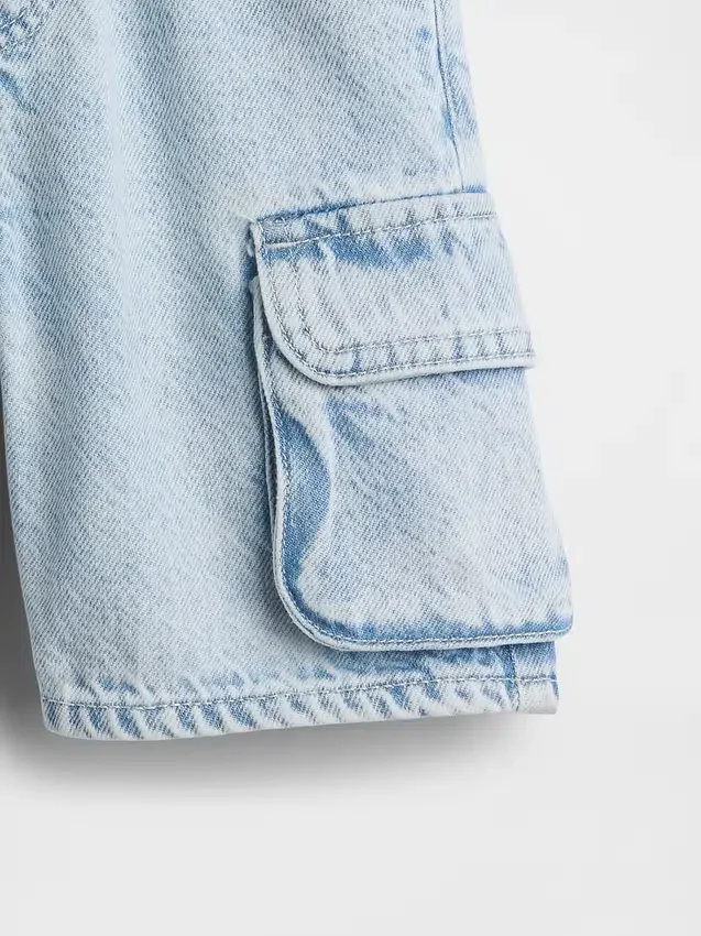 Baby & Toddler Ultrasoft Denim Pull-On Cargo Shorts