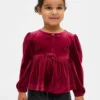 Baby & Toddler Velour Bow Top