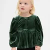 Baby & Toddler Velour Bow Top