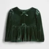 Baby & Toddler Velour Bow Top