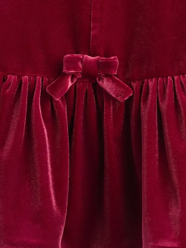 Baby & Toddler Velour Bow Top