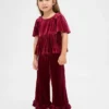 Baby & Toddler Velour Ruffle Outfit Set