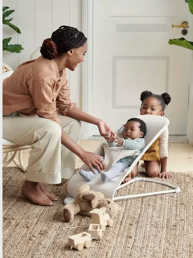 Babybjorn 3D Jersey and Soft Toy Bouncer Bliss Bundle