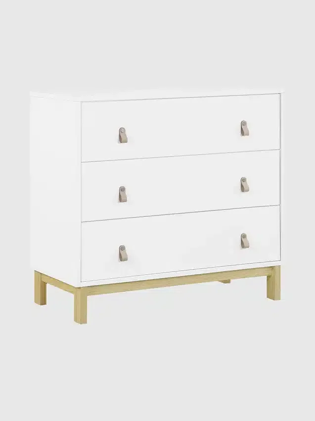 Babygap Legacy 3 Drawer Dresser with Leather Pulls and Interlocking Drawers