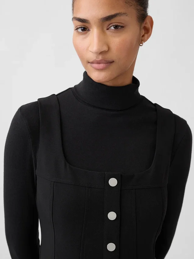 Bistretch Seamed Mini Dress