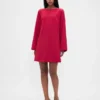 Boatneck Mini Shift Dress
