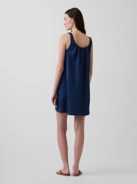 Button-Front Mini Dress