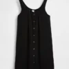 Button-Front Mini Dress