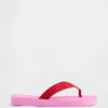 Canvas Platform Flip Flops