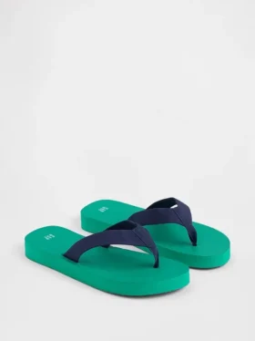 Canvas Platform Flip Flops