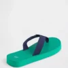 Canvas Platform Flip Flops