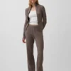 Cashsoft Cable-Knit Boot Sweater Pants