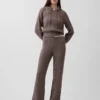 Cashsoft Cable-Knit Sweater Pants
