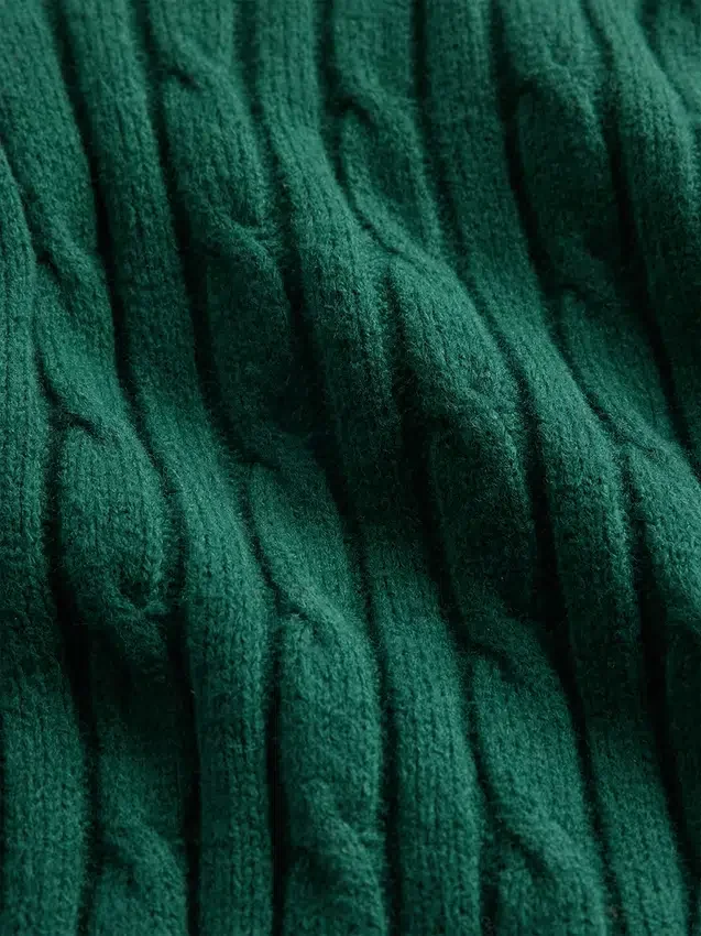Cashsoft Cable-Knit Sweater Pants