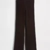Cashsoft Cable-Knit Sweater Pants